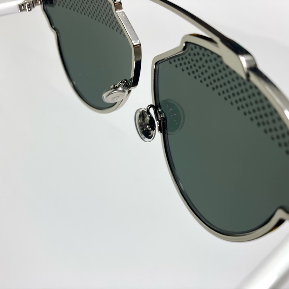 Christian Dior So RealS Studded 85LDC Palladium White Sunglasses Mirror NWT - Picture 10 of 17